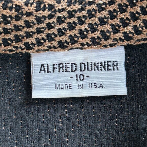 Vintage Alfred Dunner Knit Zip Jacket Quiet Luxury Athleisure Model Off Duty M/L - Picture 2 of 13